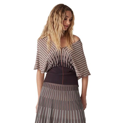 Cable Madrid Crepe Top